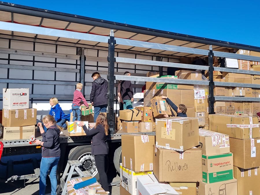 Hilfstransport in die Ukraine